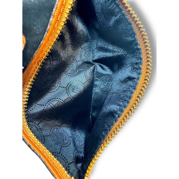 Michael Kors Kempton Black Nylon Wristlet Gold Tone Hardware 9" x 5.5" - Picture 12 of 12